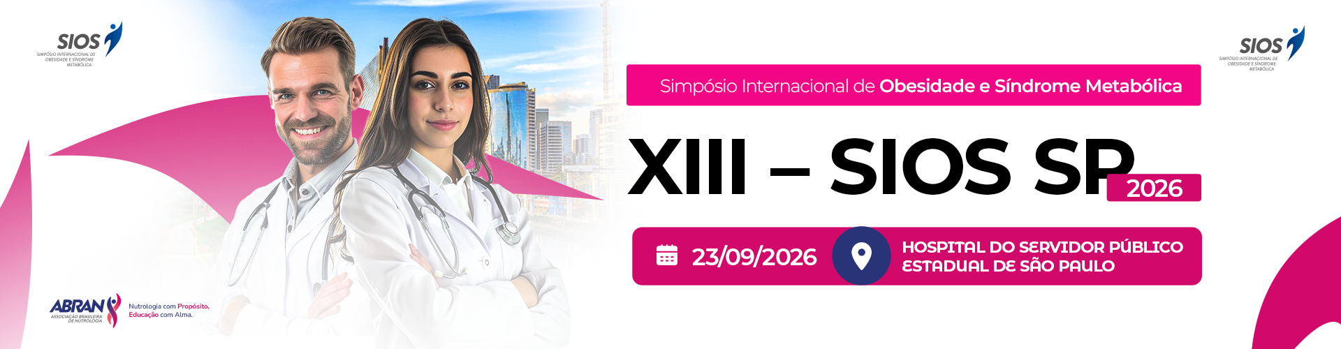XIII SIOS/SP - SIMPÓSIO INTERNACIONAL DE OBESIDADE E SÍNDROME METABÓLICA