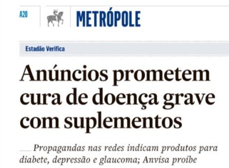 As estratégias da venda  irregular de suplementos online