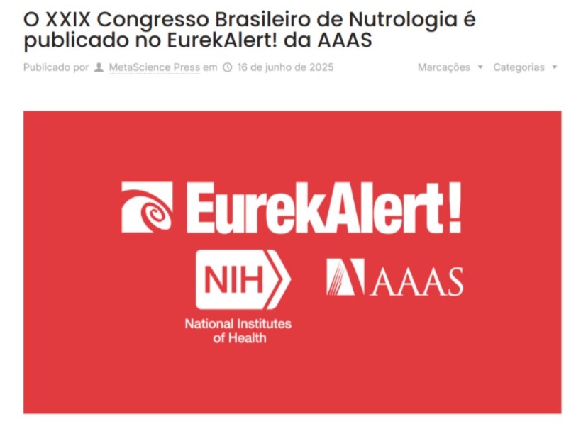 Congresso Brasileiro de Nutrologia – CBN 2025 – ganha novo destaque internacional