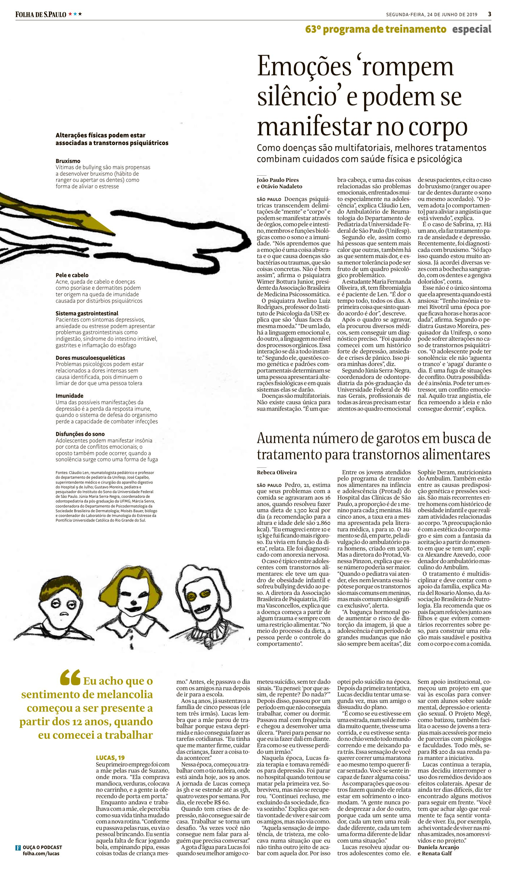 Médica nutróloga da ABRAN fala sobre transtornos alimentares em adolescentes na Folha de S. Paulo